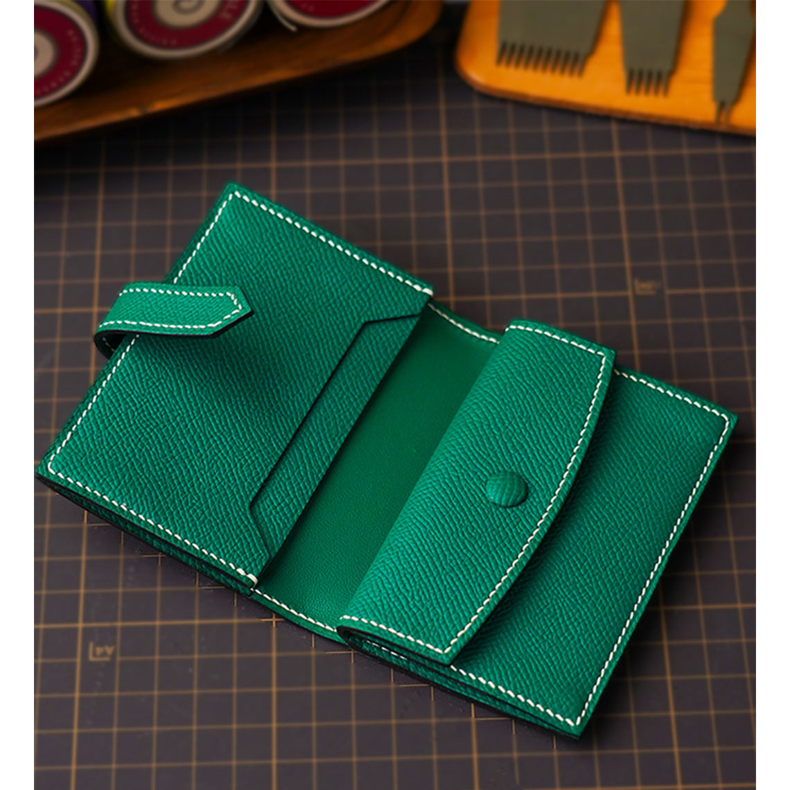 Wirkin® Full Grain Leather Bearn Coin Wallet DIY Kits