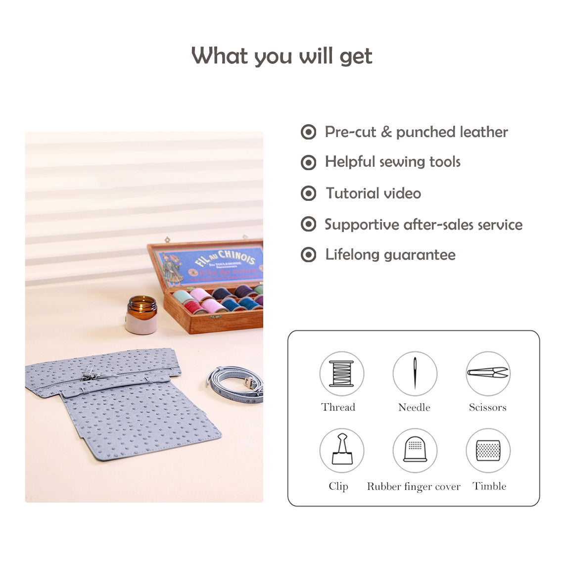What's Included in DIY Leather Bag Kit? - Wirkin®