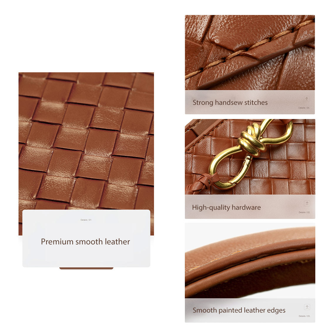 Wirkin® Leather Small Intrecciato Tote DIY Kits