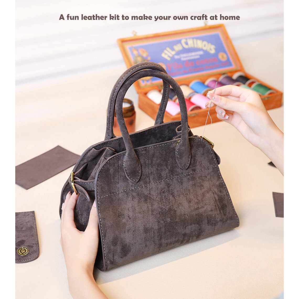 DIY Bag Sewing Kit | Easy Leather Project for Beginners - Wirkin®