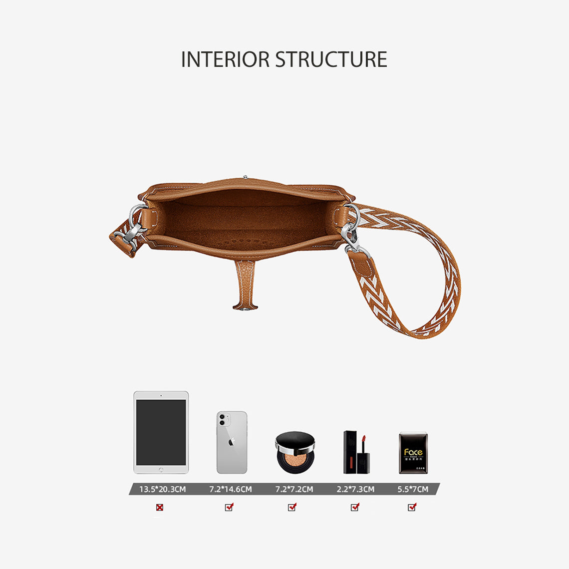 Evelyne Bag Interior | Inspired Hermes Bag DIY Kit  | Wirkin® DIY Kits