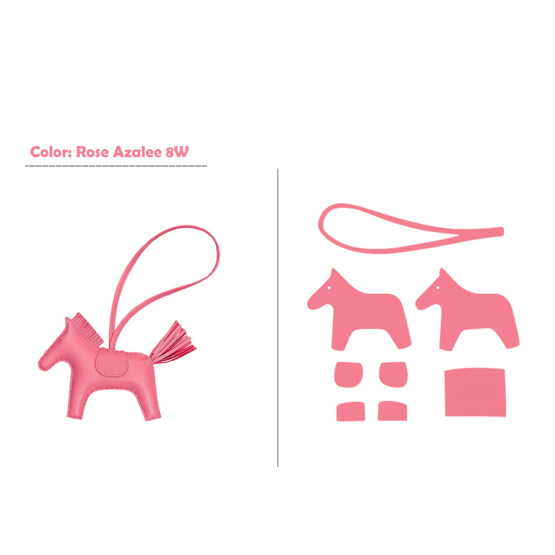 Wirkin® Sheep Leather Color Horse Purse Charm DIY Kit