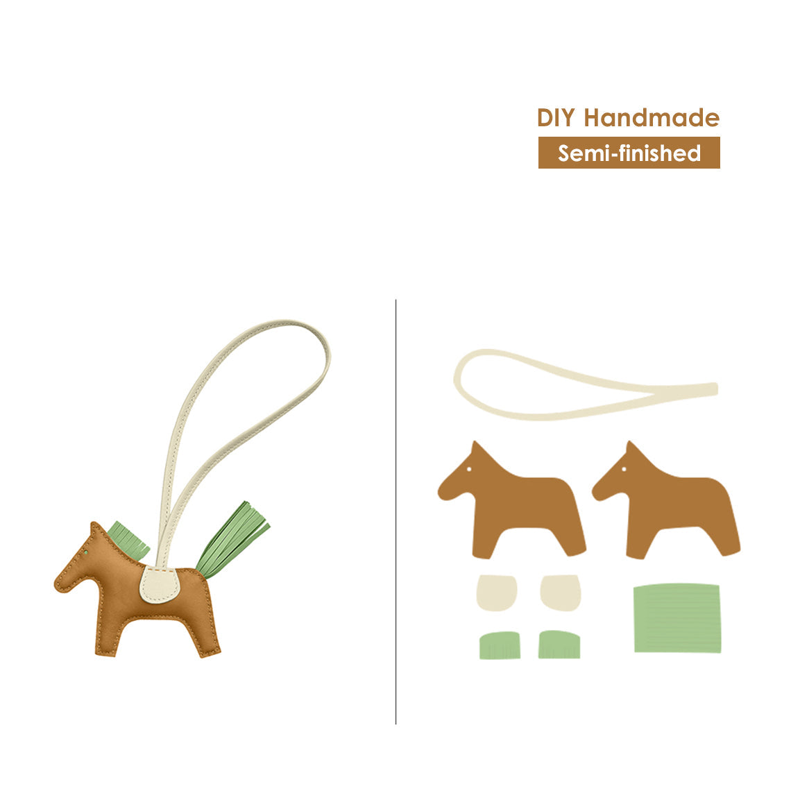 Rodeo Horse Patterns | DIY Leather Horse Charm - Wirkin®