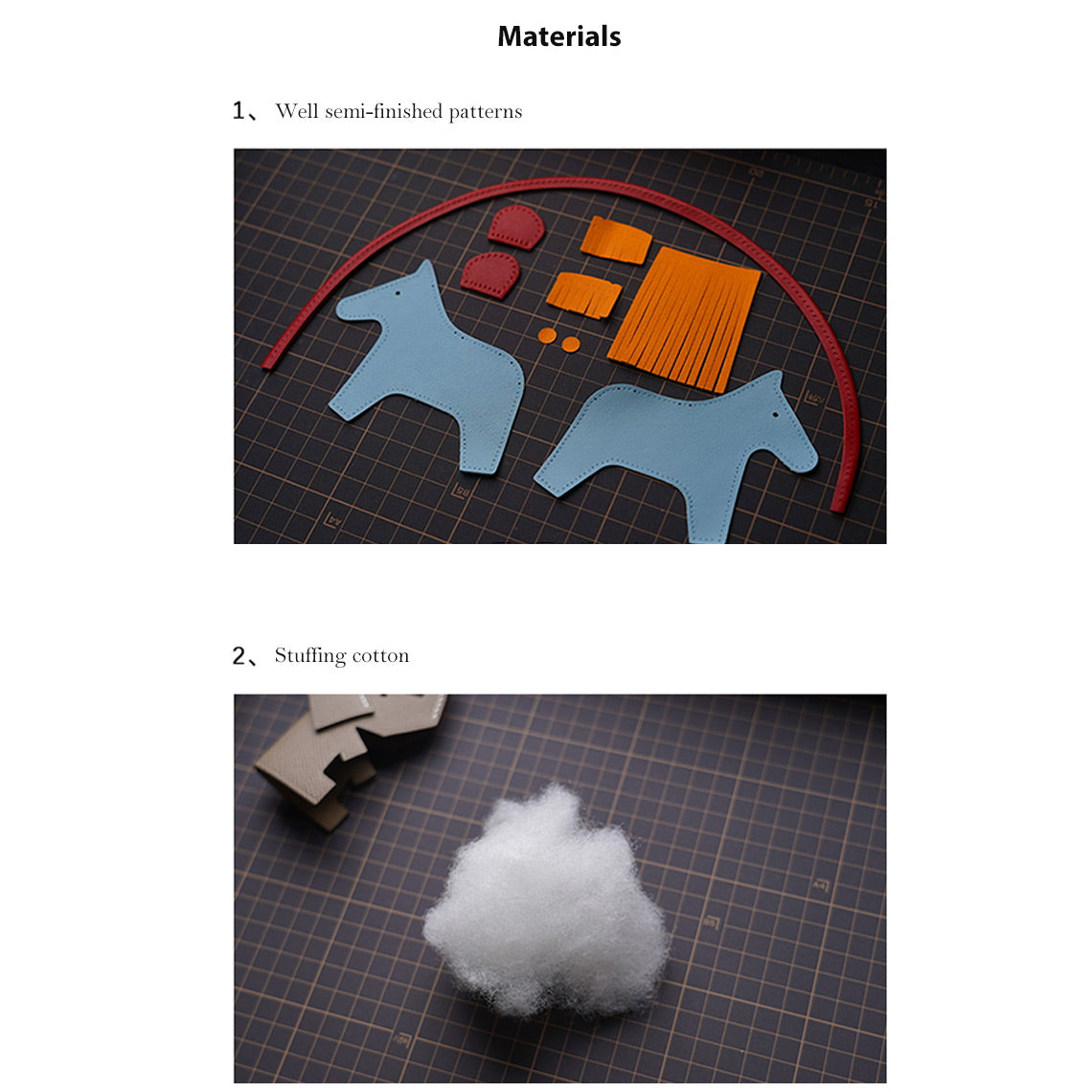 DIY Leather Patterns | Beginner Leather Kit Small Sewing Projects for Home - Wirkin®