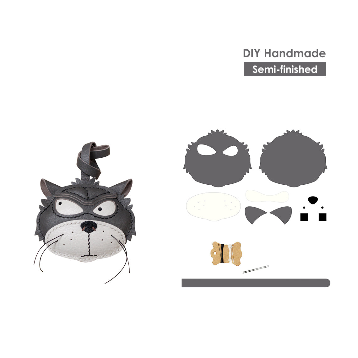 DIY Keychain Patterns | Lucifar Cat Keychain Charm - Wirkin®