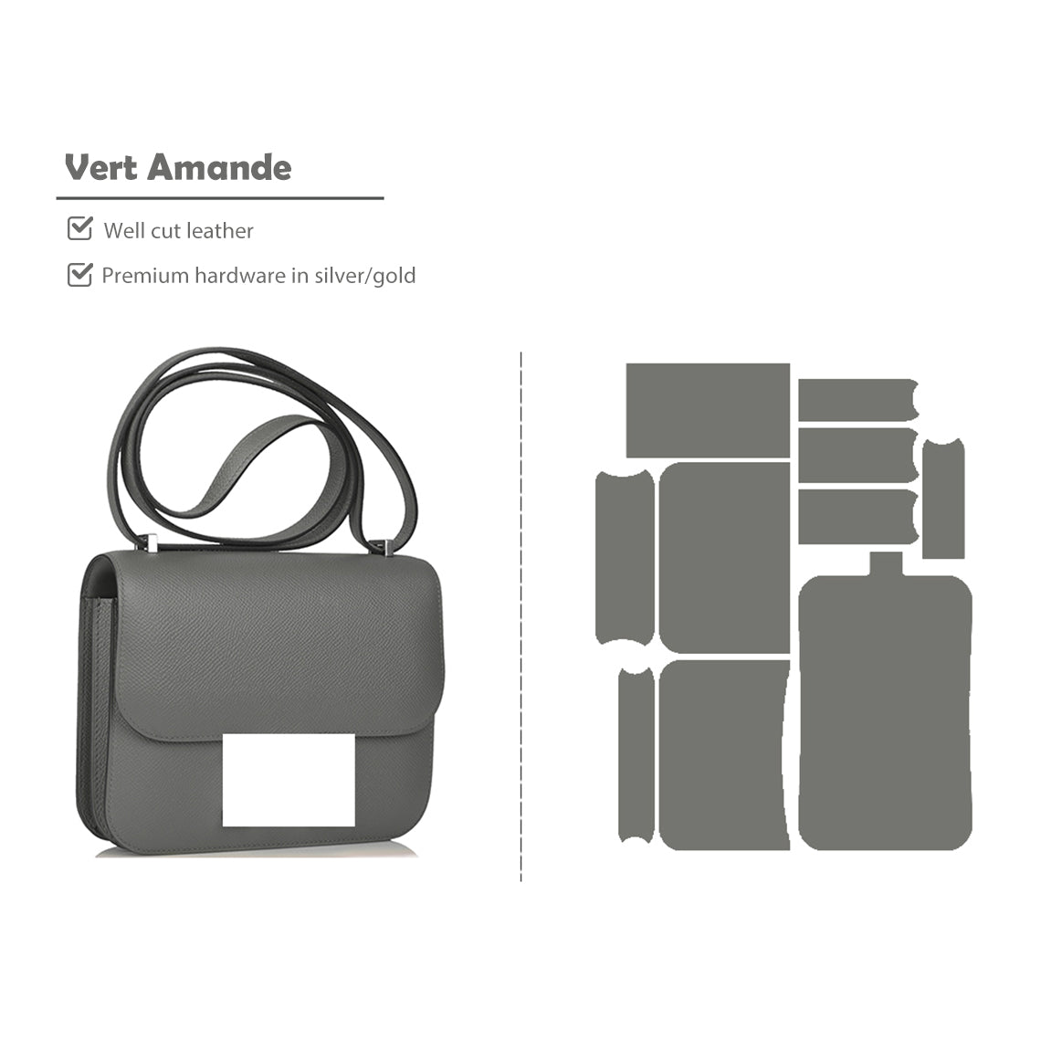 Wirkin® Full Grain Leather Inspired Kanstance Bag - Advanced DIY Kits