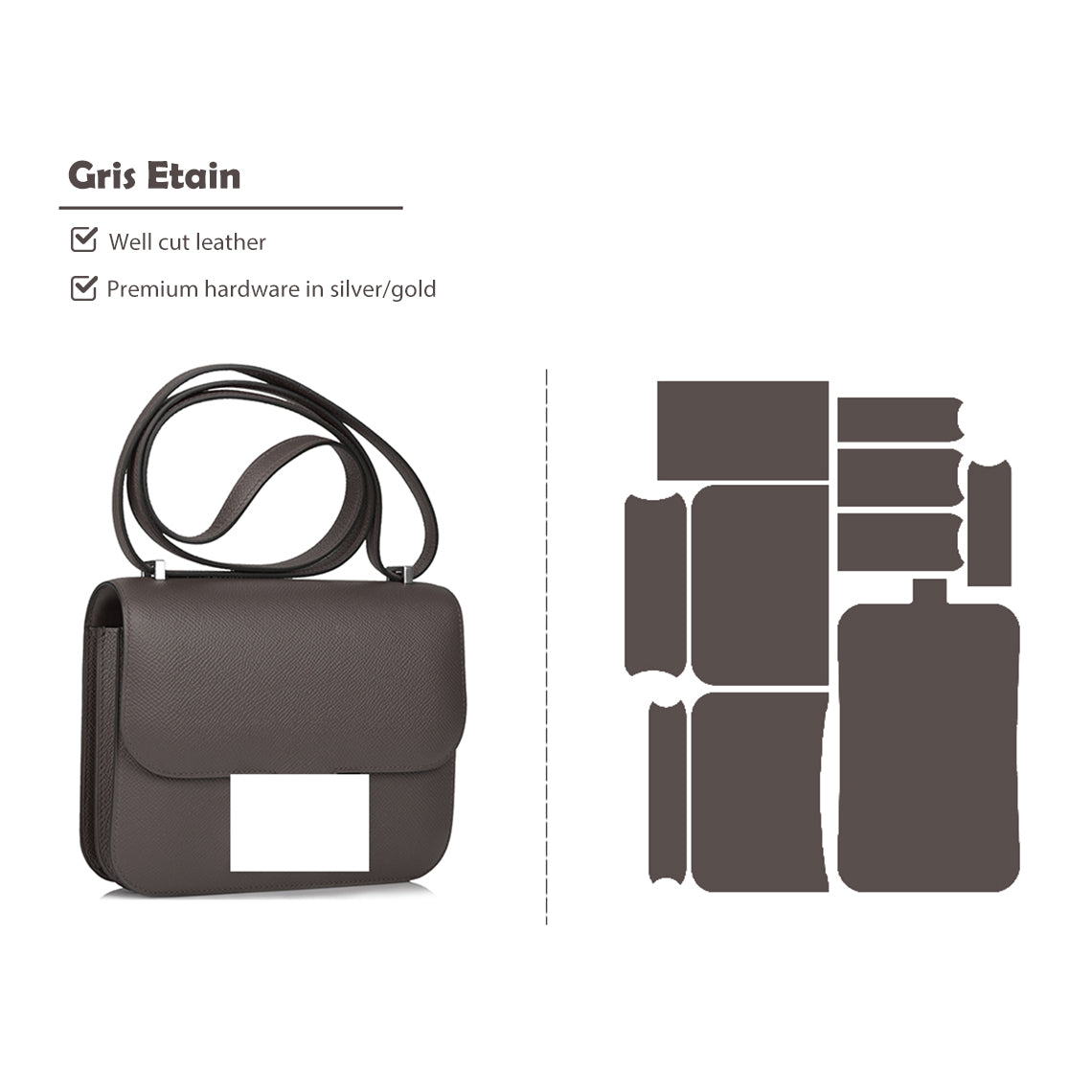 Wirkin® Full Grain Leather Inspired Kanstance Bag - Advanced DIY Kits