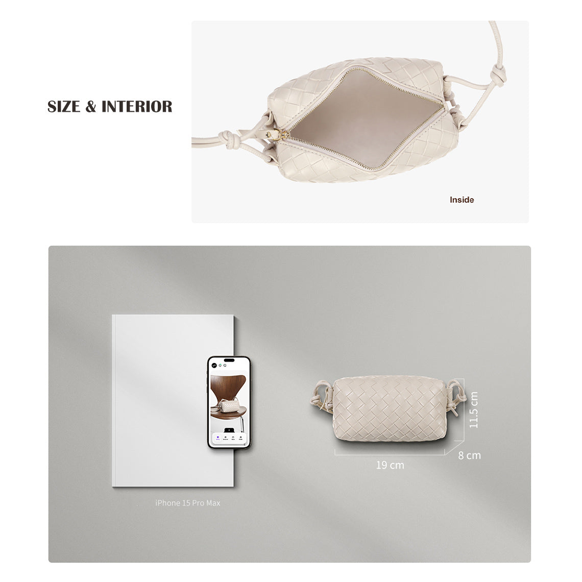 Wirkin® DIY Small Crossbody Bag Size