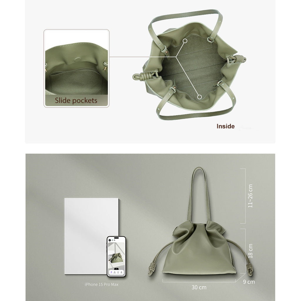 DIY Handmade Leather Bucket Bag Size & Interior - Wirkin®