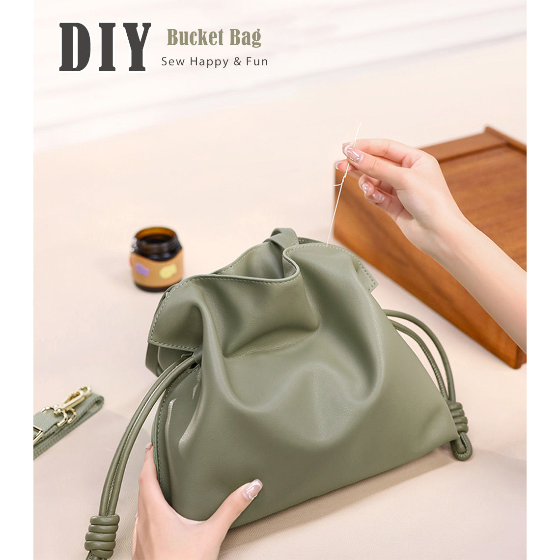 DIY Bucket Bag Kits | Leather Bag Sewing Projects for Beginners - Wirkin®