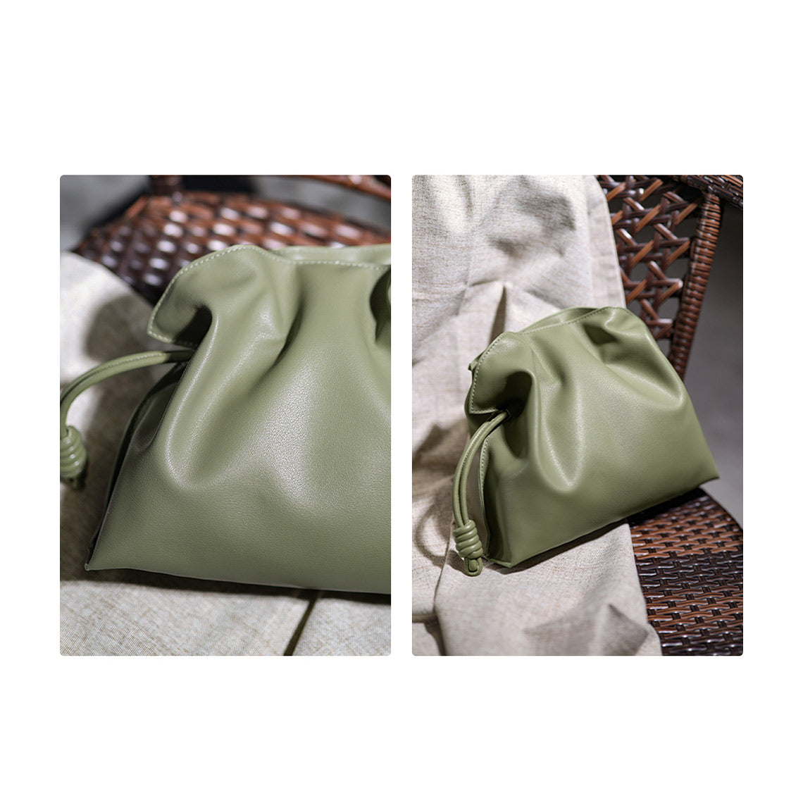 Green Leather Handbag for Women | Hand sewing Leather Bags - Wirkin®