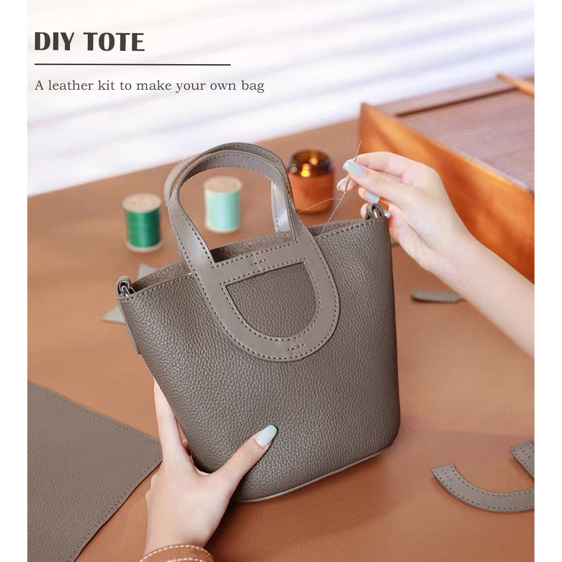 Wirkin® Top Grain Leather Inspired Loop Bag DIY Kits
