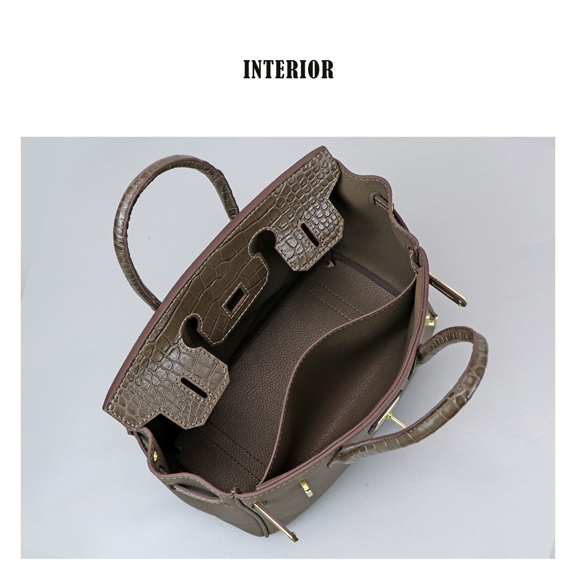 Wirkin® Top Grain Leather Bi-color Platinum Bag DIY Kit