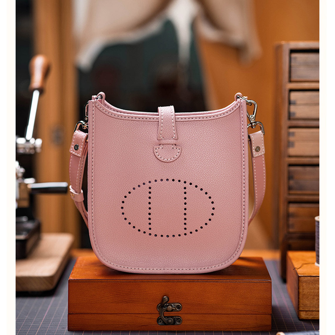 Pink Evelyne Bag | DIY Hermes Bag Leather Kit - Mini Size  | Wirkin