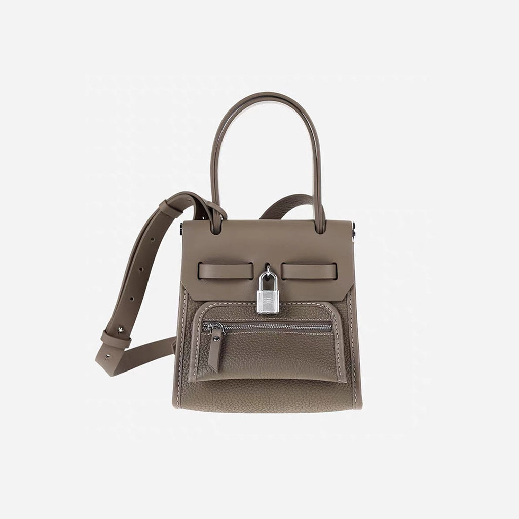 Inspired Taupe Mini Herbag | DIY Leather Kit to Make Your Luxury Bags - Wirkin®