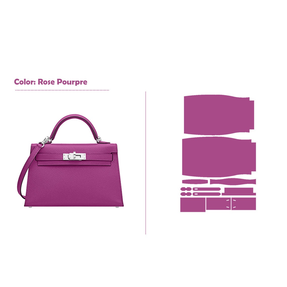 Wirkin® Full Grain Leather Mini Kylie Handbag - Advanced DIY Kit