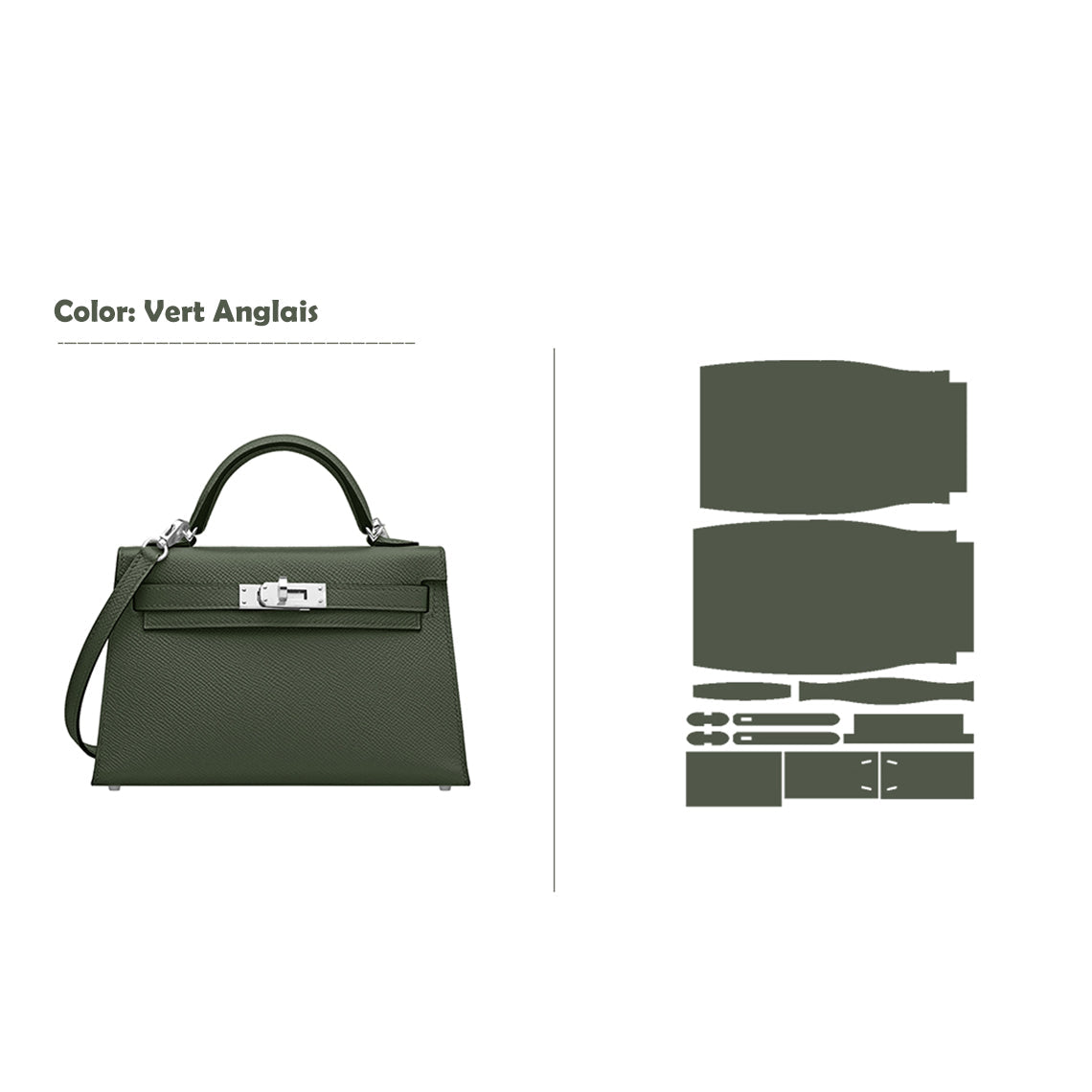 Wirkin® Full Grain Leather Mini Kylie Handbag - Advanced DIY Kit