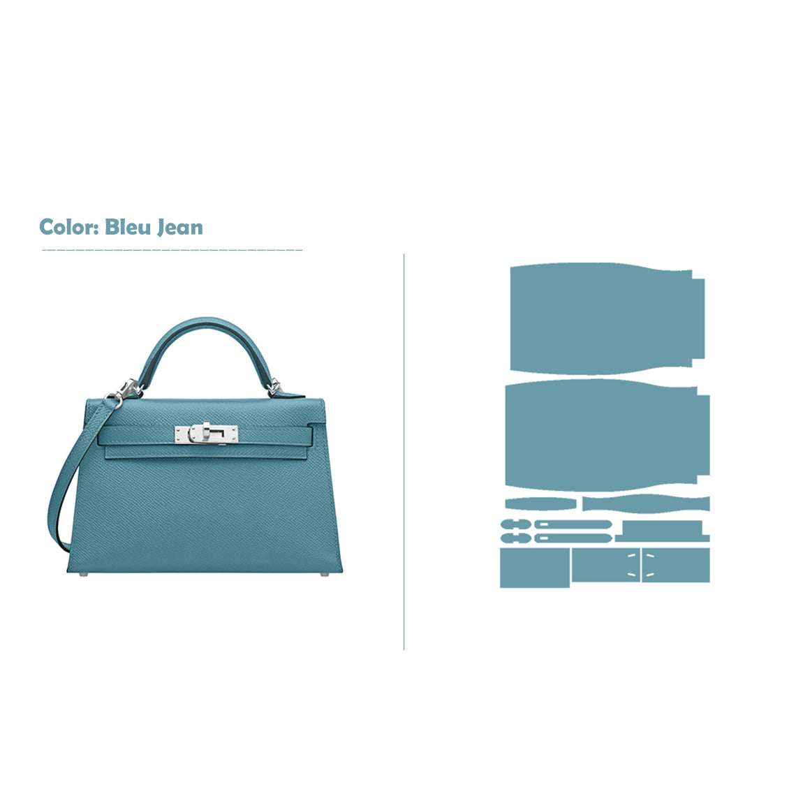 Wirkin® Full Grain Leather Mini Kylie Handbag - Advanced DIY Kit