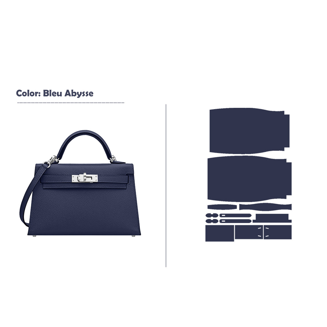 Wirkin® Full Grain Leather Mini Kylie Handbag - Advanced DIY Kit