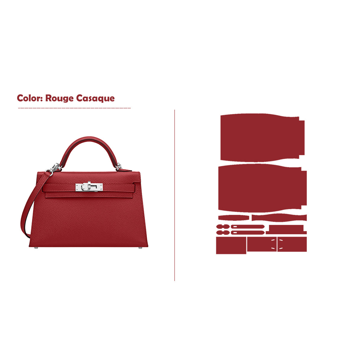 Wirkin® Full Grain Leather Mini Kylie Handbag - Advanced DIY Kit