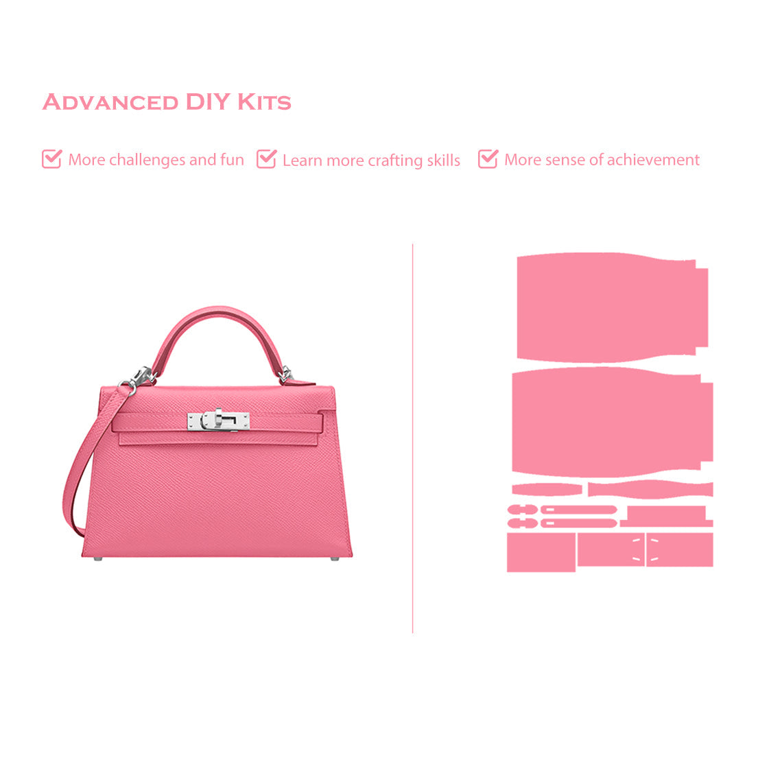 DIY Mini Kelly Epsom Leather | Make Your Own Luxury Bags - Wirkin®