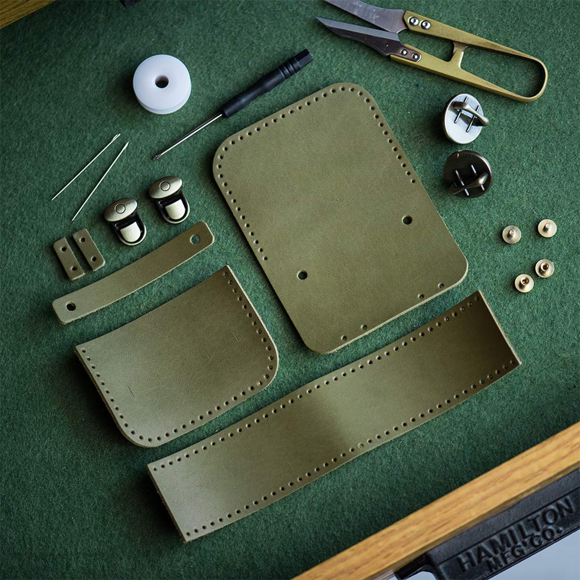 Wirkin® Full Grain Leather Mini Satchel DIY Kit