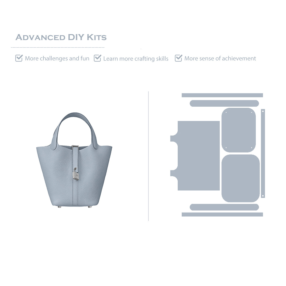 Advanced DIY Leather Kit for Crafting Lovers | Picotin Leather Bag Making Kits Semi-finished - Wirkin®
