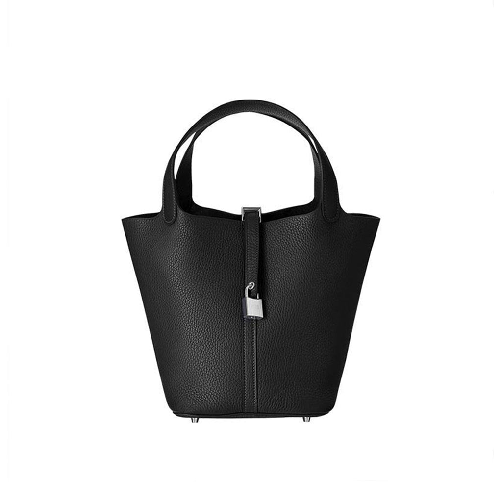 Black Leather Picotine Bag DIY Handmade | Make Your Own Leather Handbags - Wirkin®