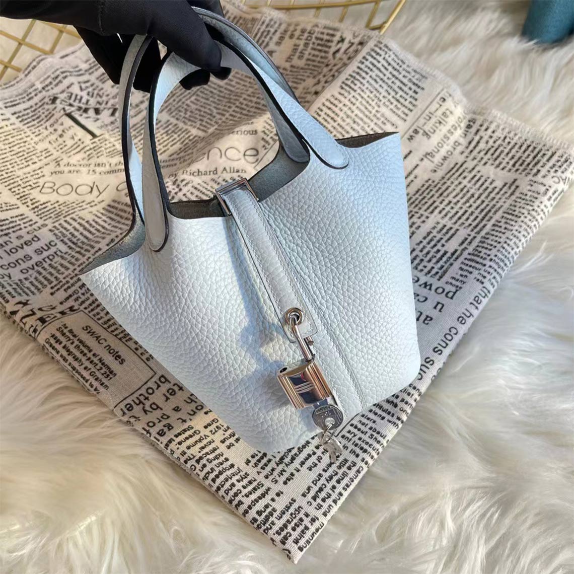 Wirkin® Full Grain Leather New Lock Tote Bag - Advanced Kits