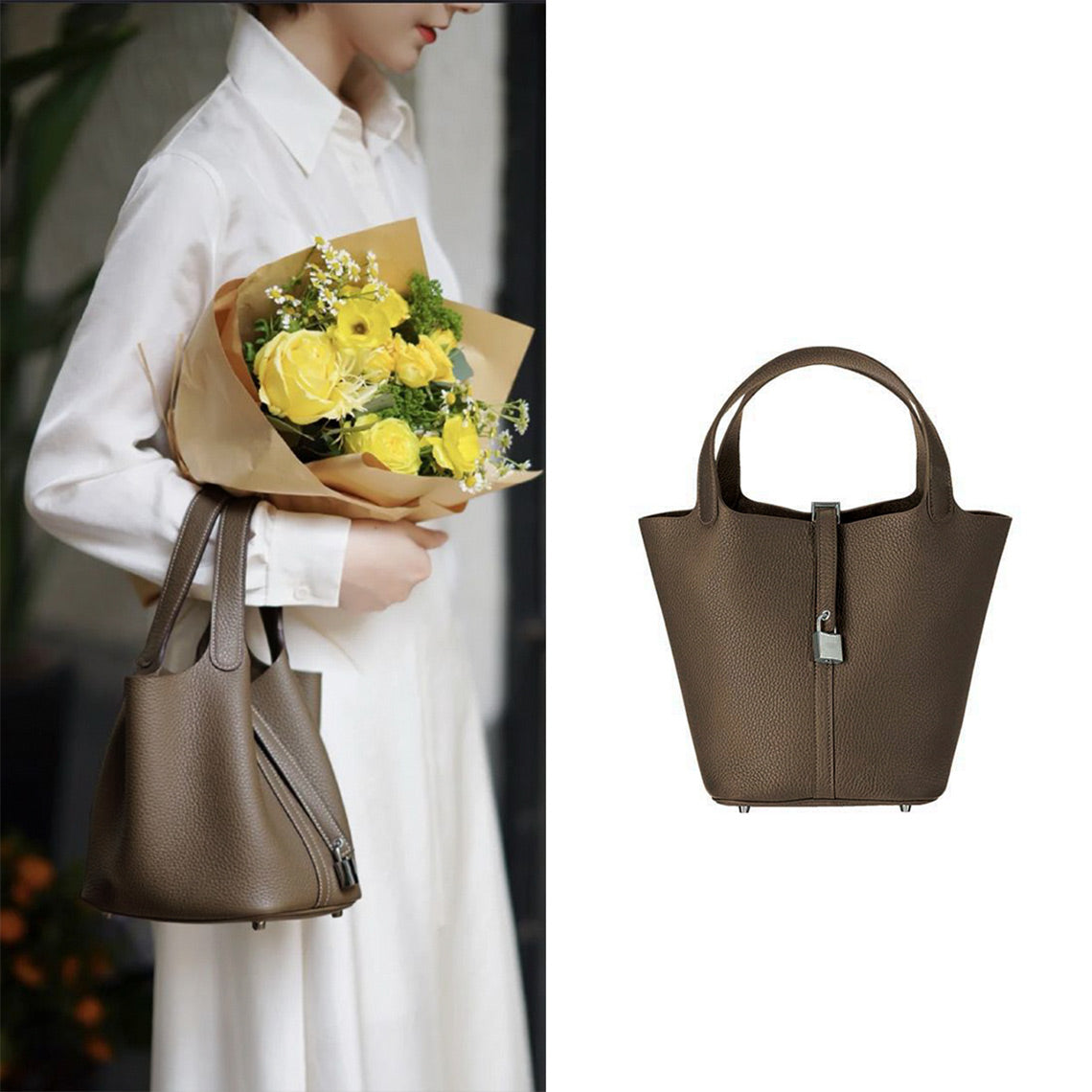 Wirkin® Full Grain Leather New Lock Tote Bag - Advanced Kits