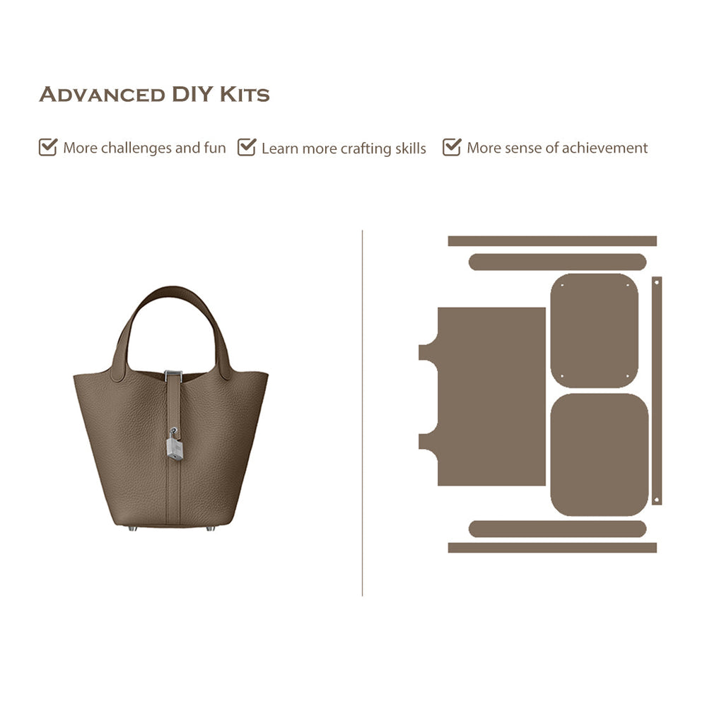 Wirkin® Full Grain Leather New Lock Tote Bag - Advanced Kits
