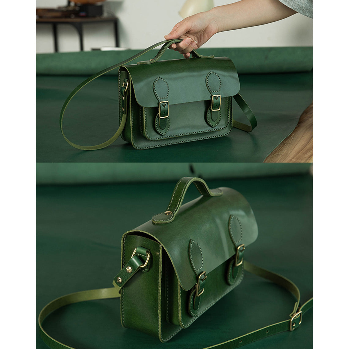 Wirkin® Vegetable Tanned Leather Satchel Crossbody Bag DIY Kits