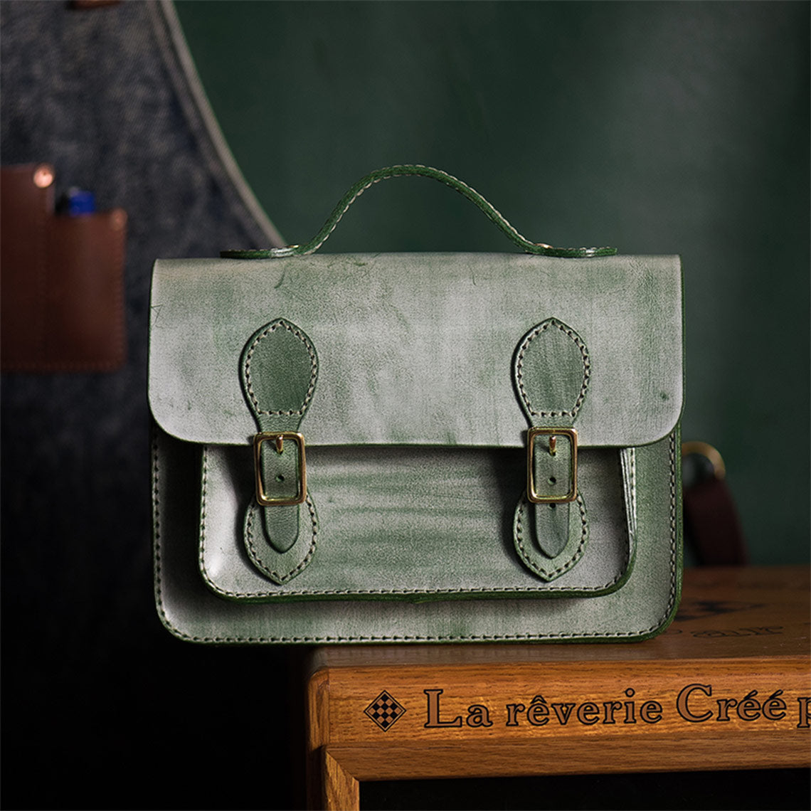 Wirkin® Vegetable Tanned Leather Satchel Crossbody Bag DIY Kits