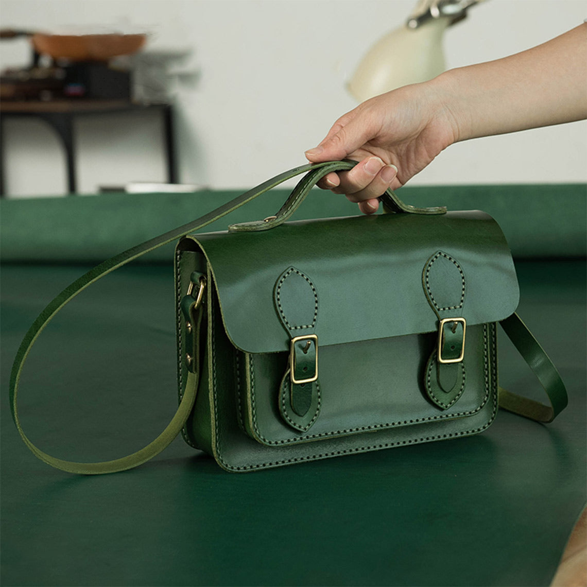 Wirkin® Vegetable Tanned Leather Satchel Crossbody Bag DIY Kits