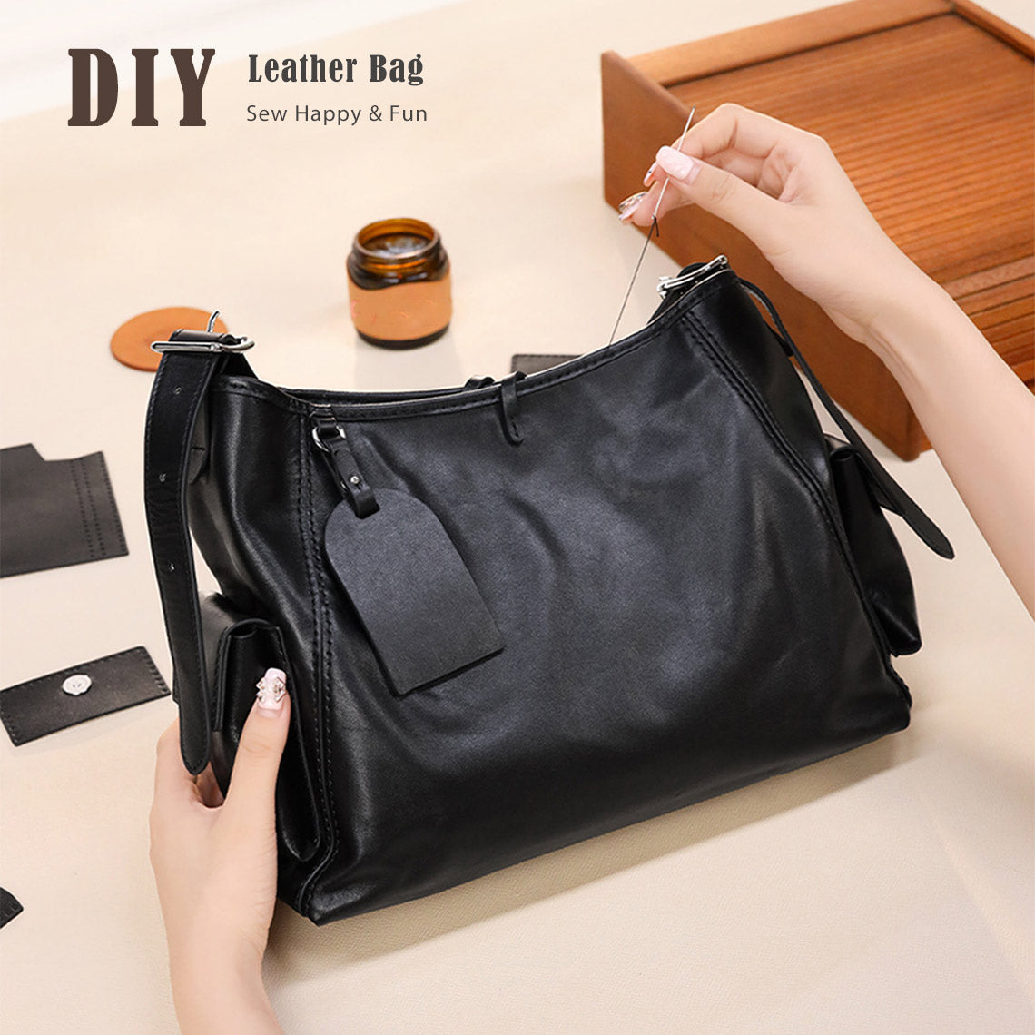 DIY Leather Bag Kit | Leather Bag Sewing Project for Beginners - Wirkin®