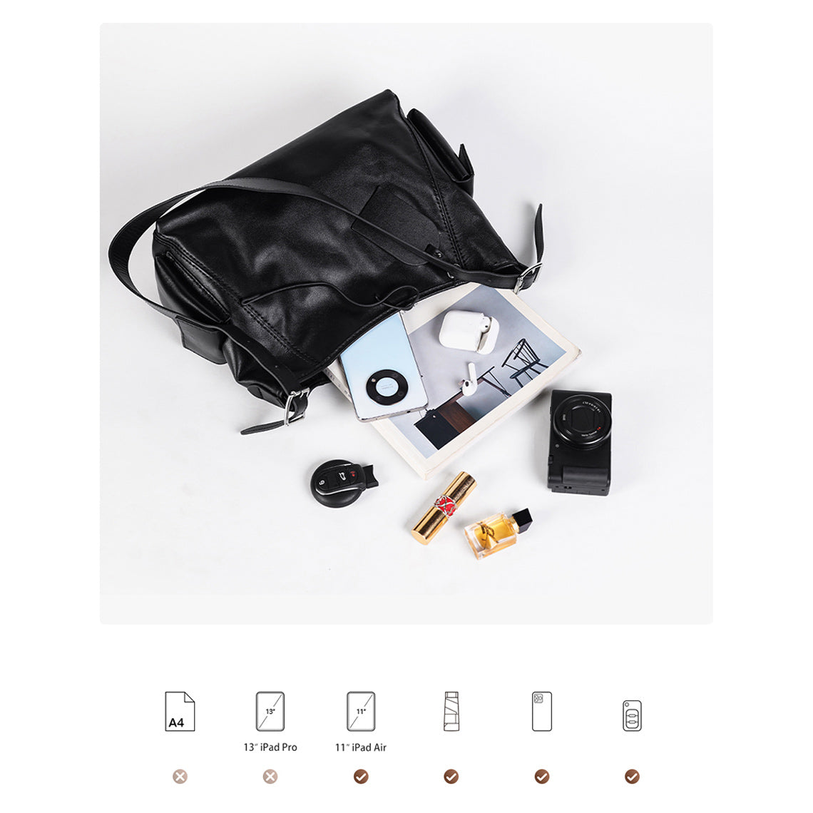 Wirkin® Top Grain Leather Inspired Cargo Tote Bag DIY Kit