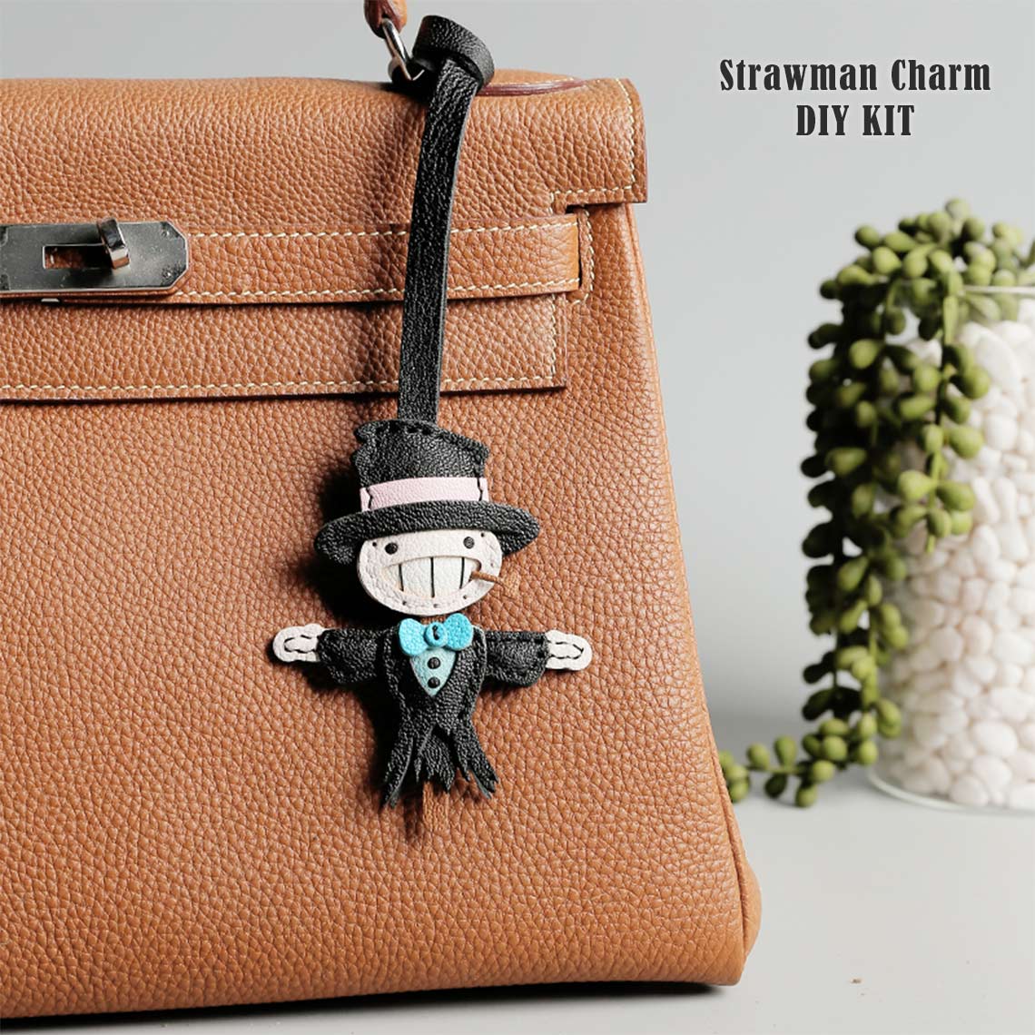 Turnip Head Scarecrow Leather Charm DIY Kit | Character from Howl's Moving Castle - Wirkin®