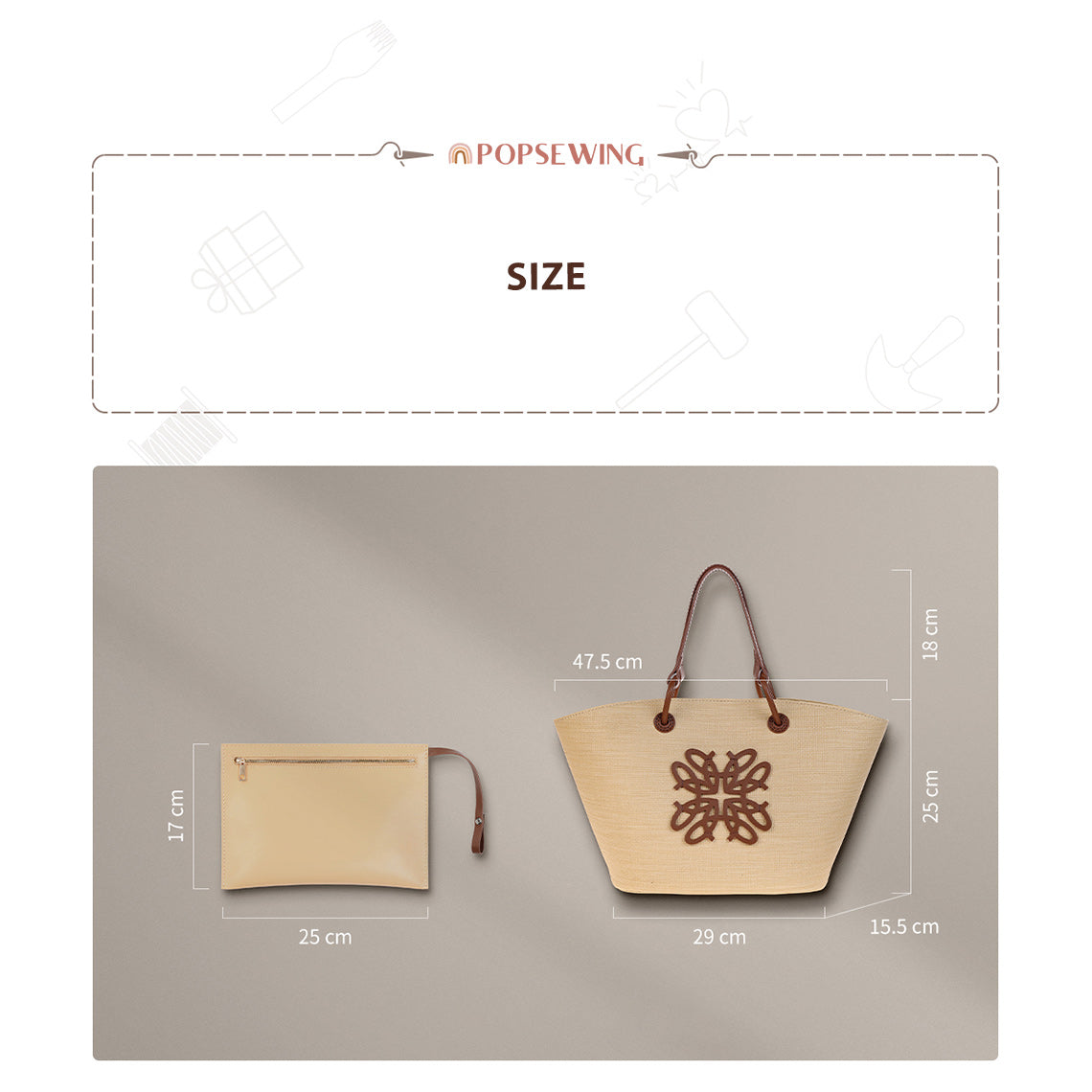 Wirkin® Leather Sunset Tote Bag DIY Kits