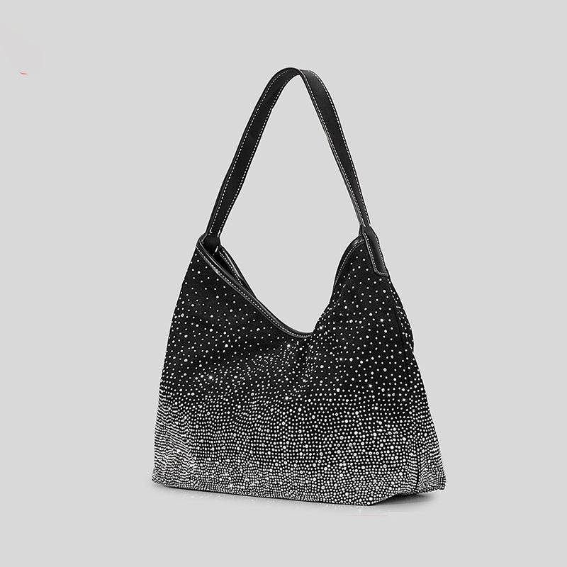 Women’s Rhinestone Canvas Hobo Bags image 3