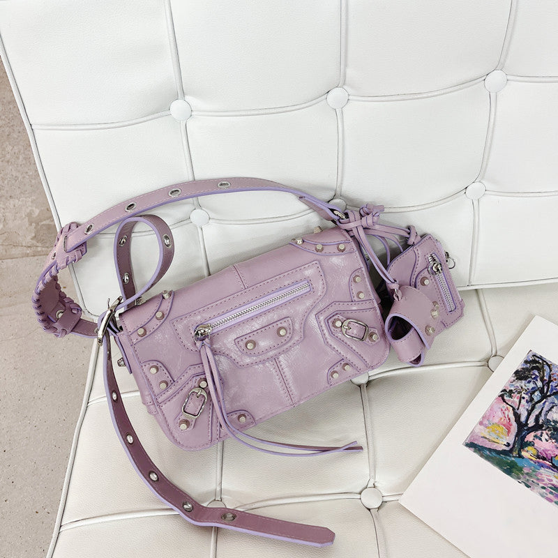 Women’s Genuine Leather Studs Shoulder Bags image 4