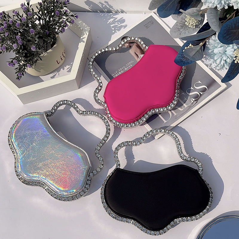 Women’s Rhinestones Trim Evening Clutch Bags image 6
