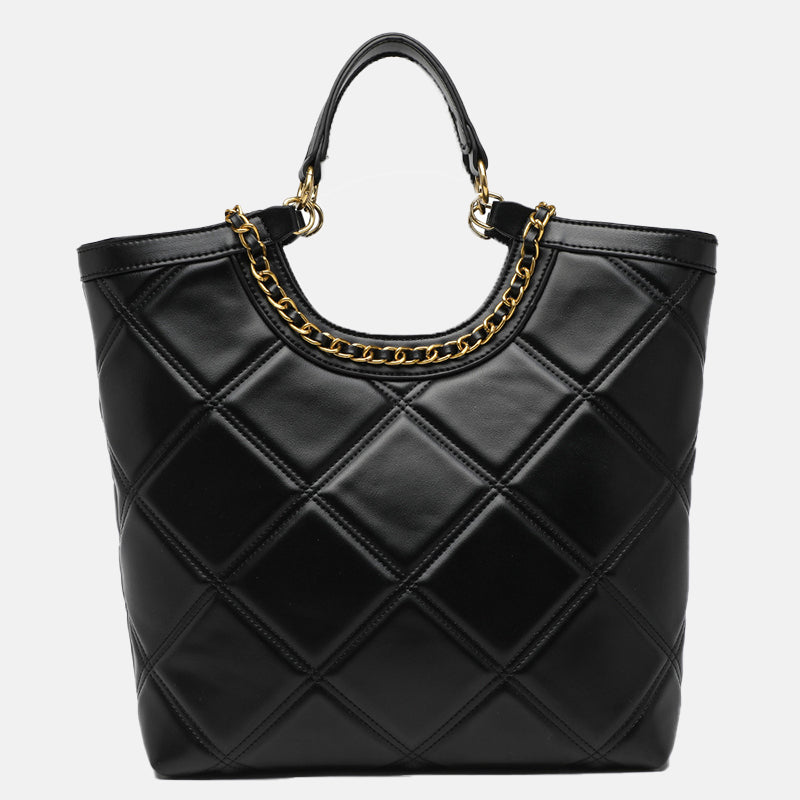 Women’s Large Capacity Genuine Leather Boston Tote Bag image 6