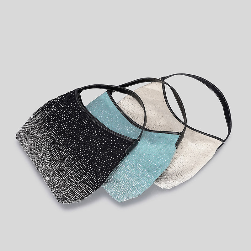 Women’s Rhinestone Canvas Hobo Bags image 8