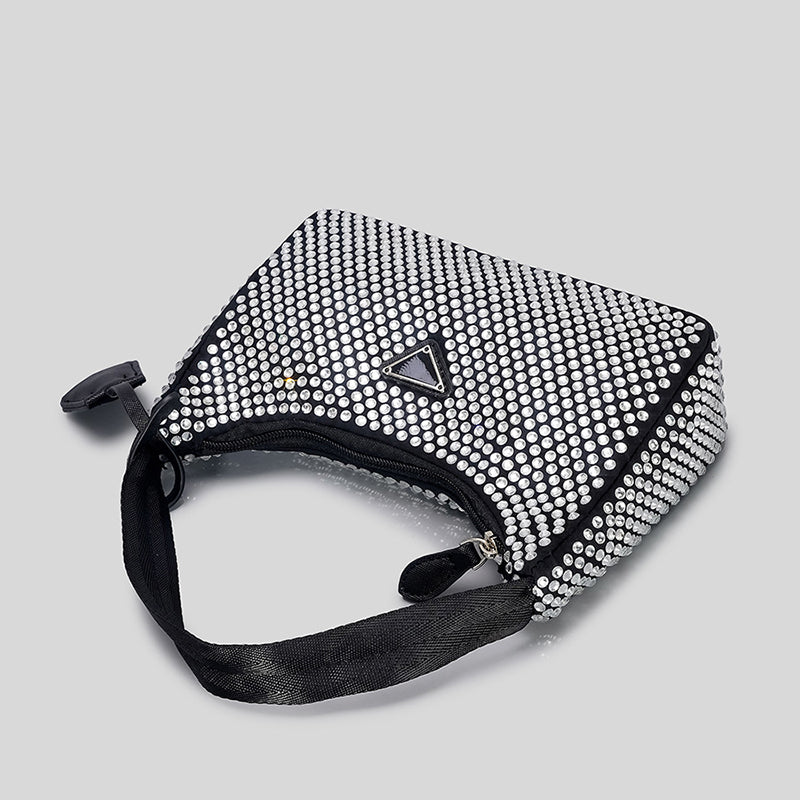 Women’s All Over Rhinestones Baguette Bags Evening Bags image 3