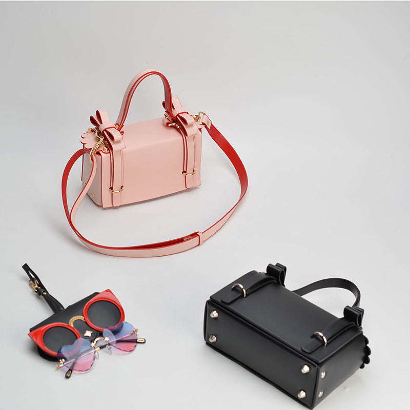 Women’s Bowknots Box Shoulder Bags in Vegan Leather image 8