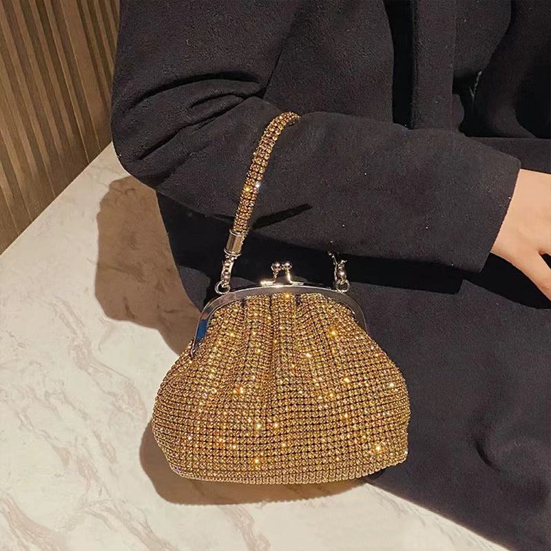 Women’s All Over Rhinestones Evening Clutch Bags with Straps image 3