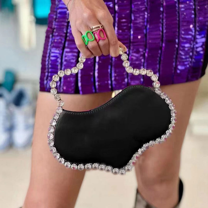 Women’s Rhinestones Trim Evening Clutch Bags image 5