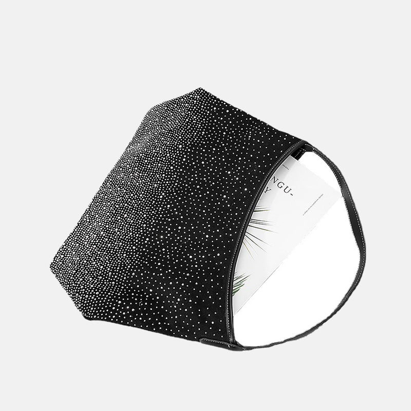 Women’s Rhinestone Canvas Hobo Bags image 6