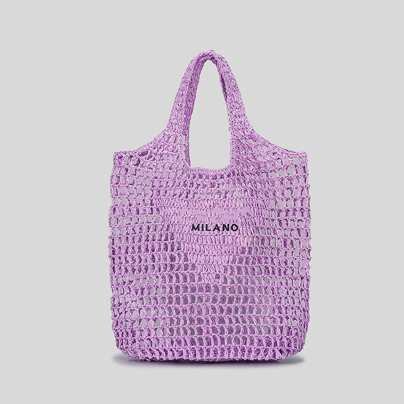 Women’s Straw Woven Hollow Out Beach Tote Bags image