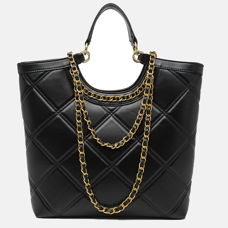 Women’s Large Capacity Genuine Leather Boston Tote Bag image